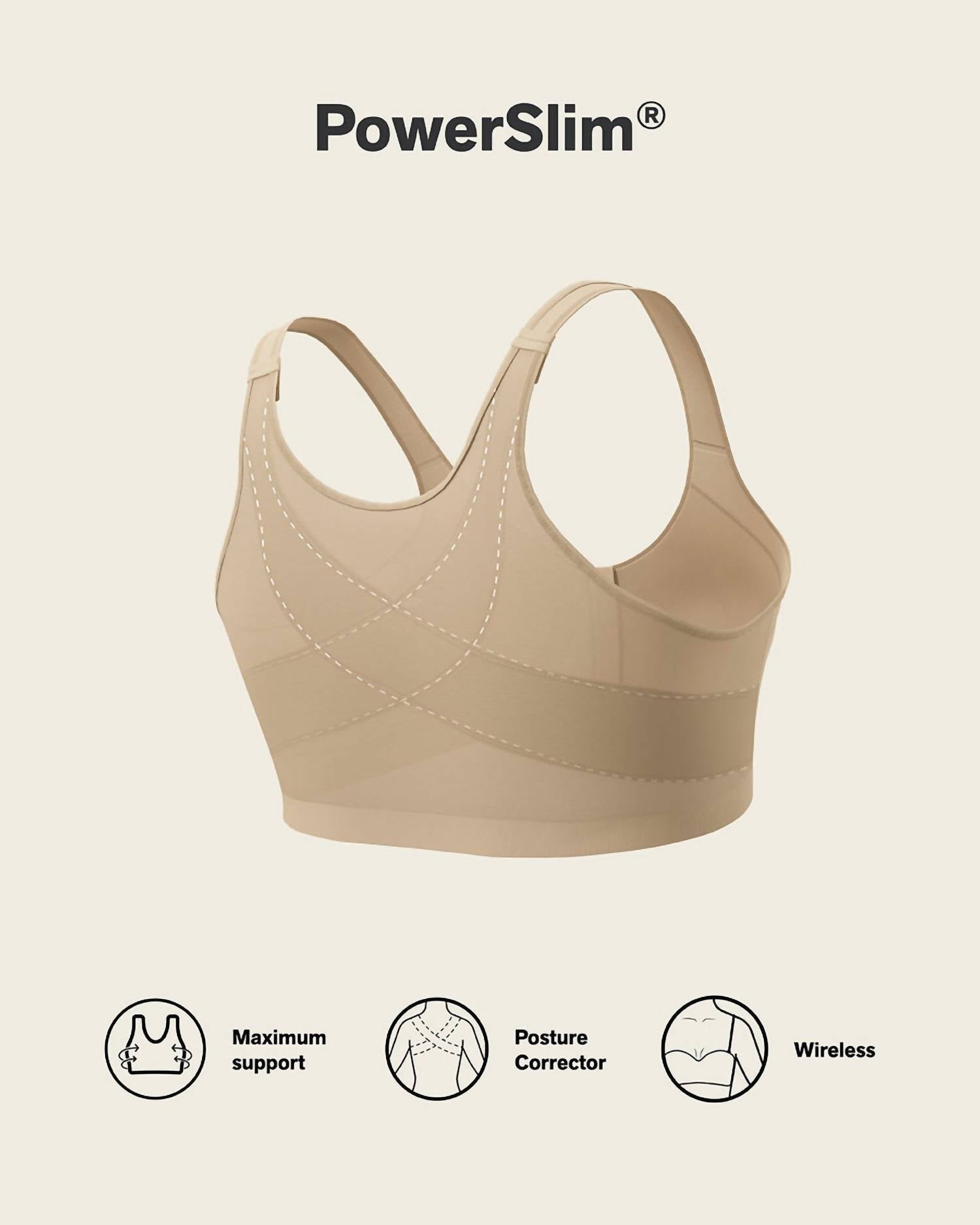 Leonisa - Multi-functional Unlined Wireless Posture Corrector Bra