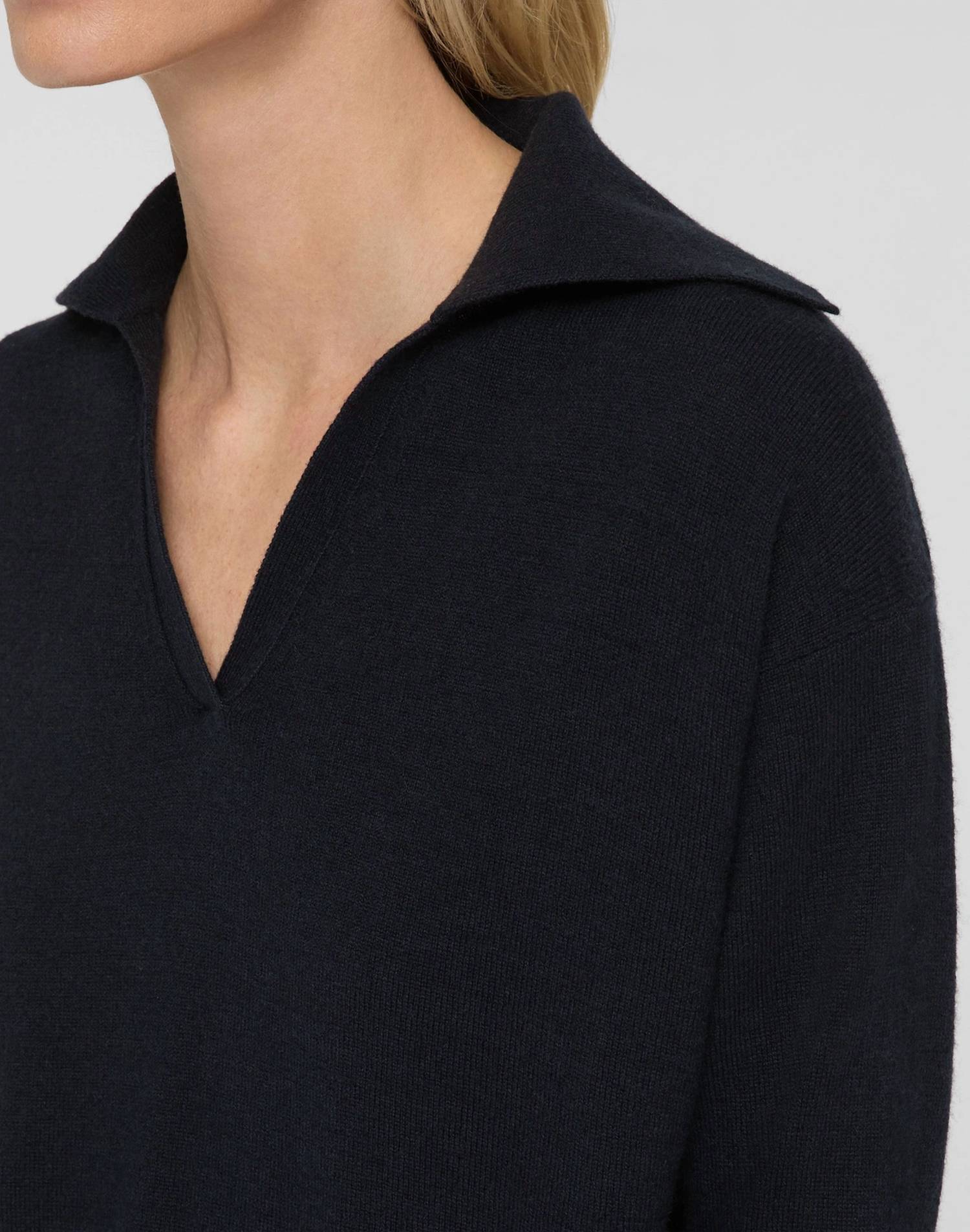 Lafayette 148 - Split Collar Pullover Sweater