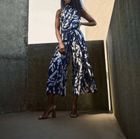 Joseph Ribkoff - Floral Wrap Front Cropped Pants