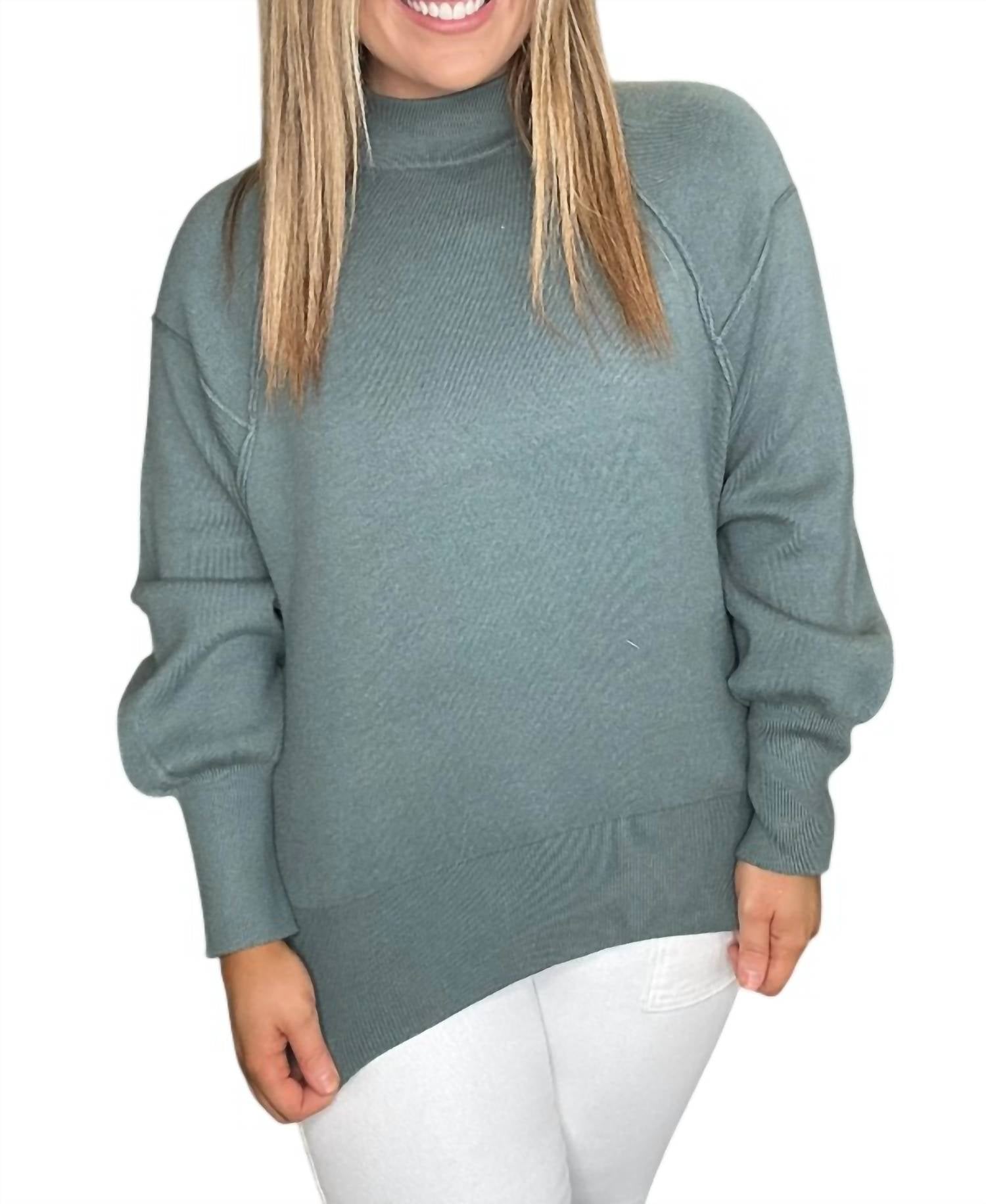 Zenana - Exposed Seam Sweater