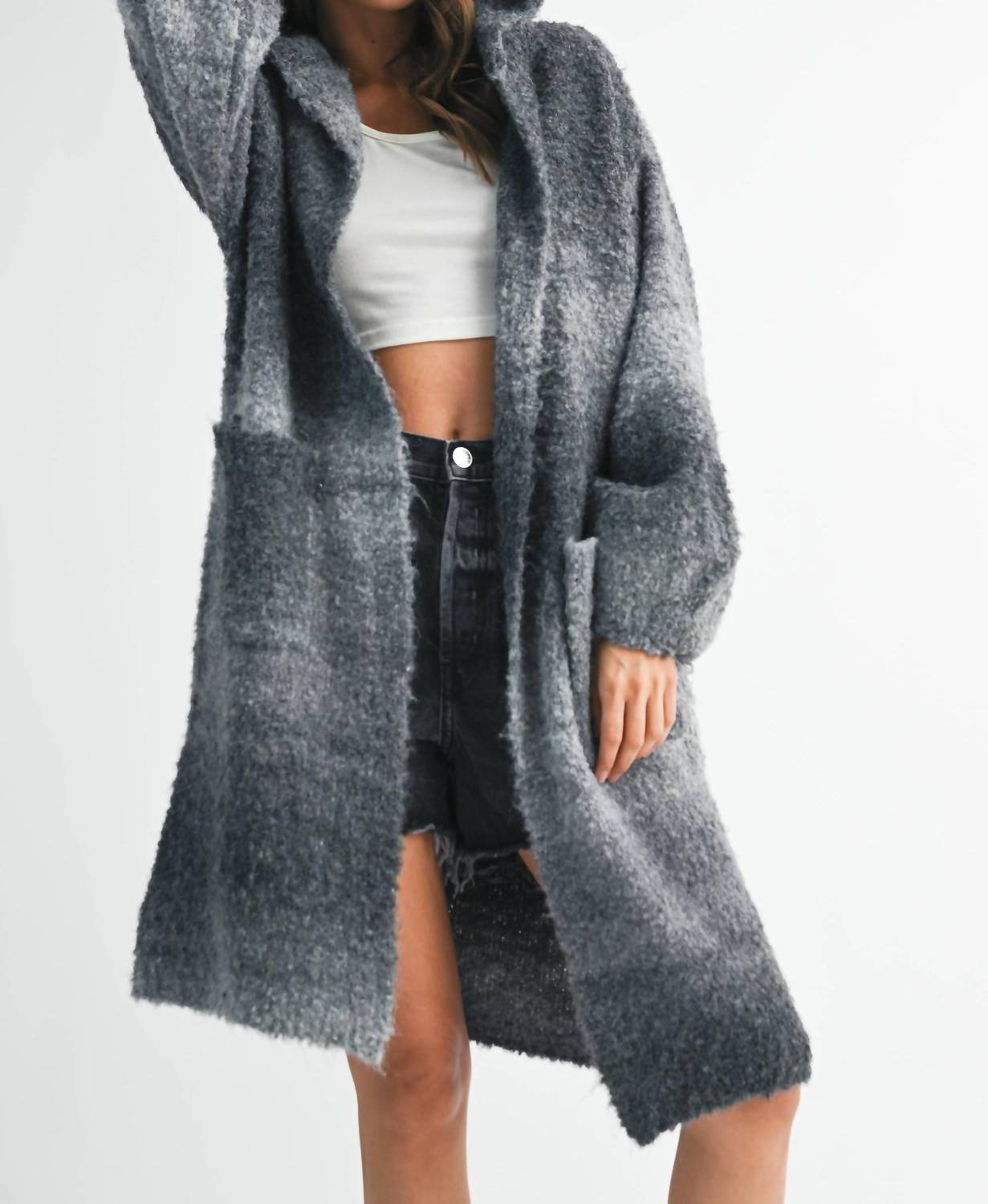 Aemi + Co - Nelsi Hooded Cardigan