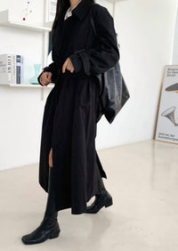 K-Fashion - Long Trench Coat