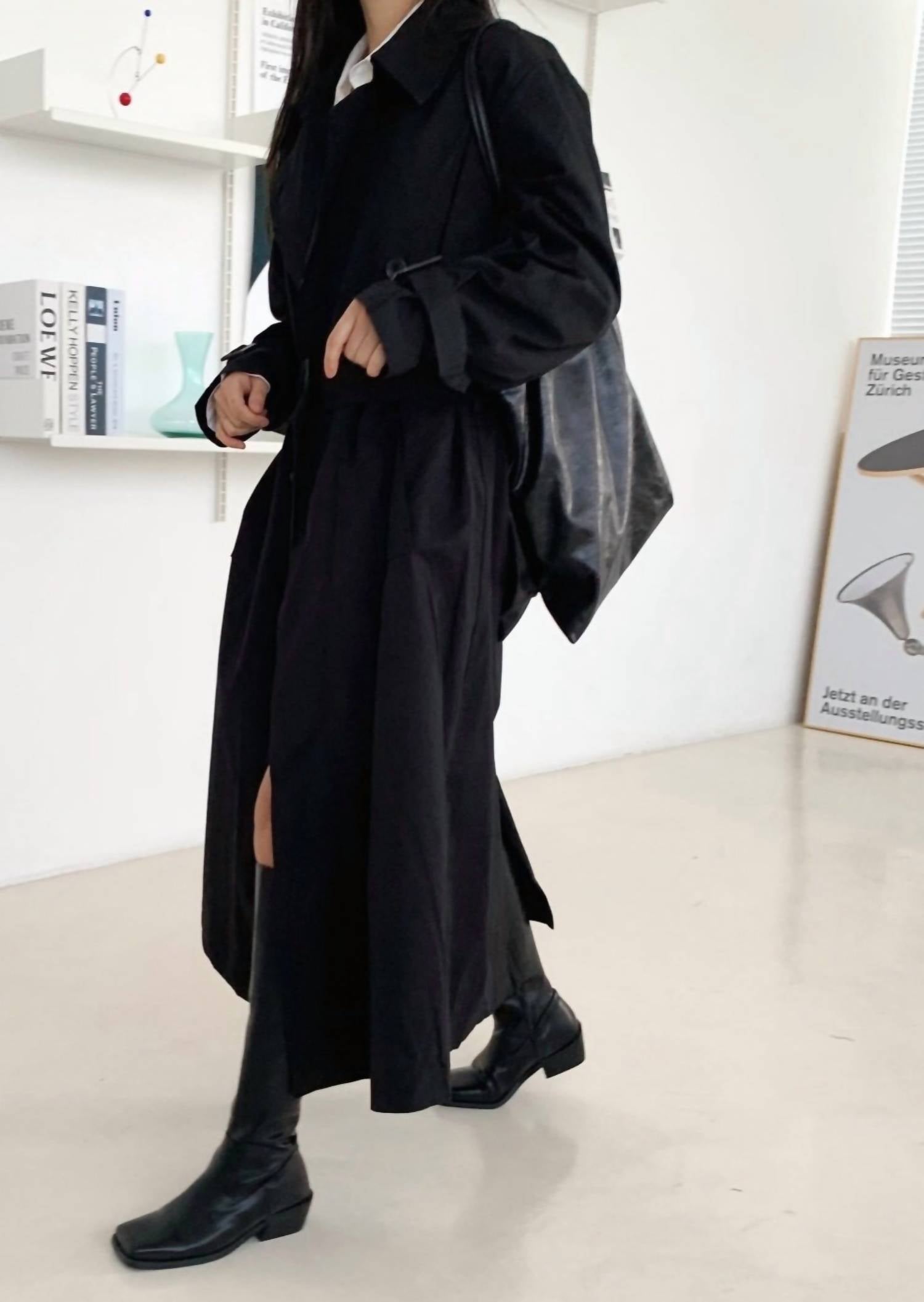K-Fashion - Long Trench Coat