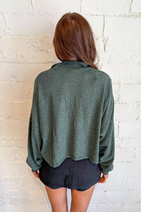 Project Social T - Ada Cozy Half Zip Long Sleeve Top