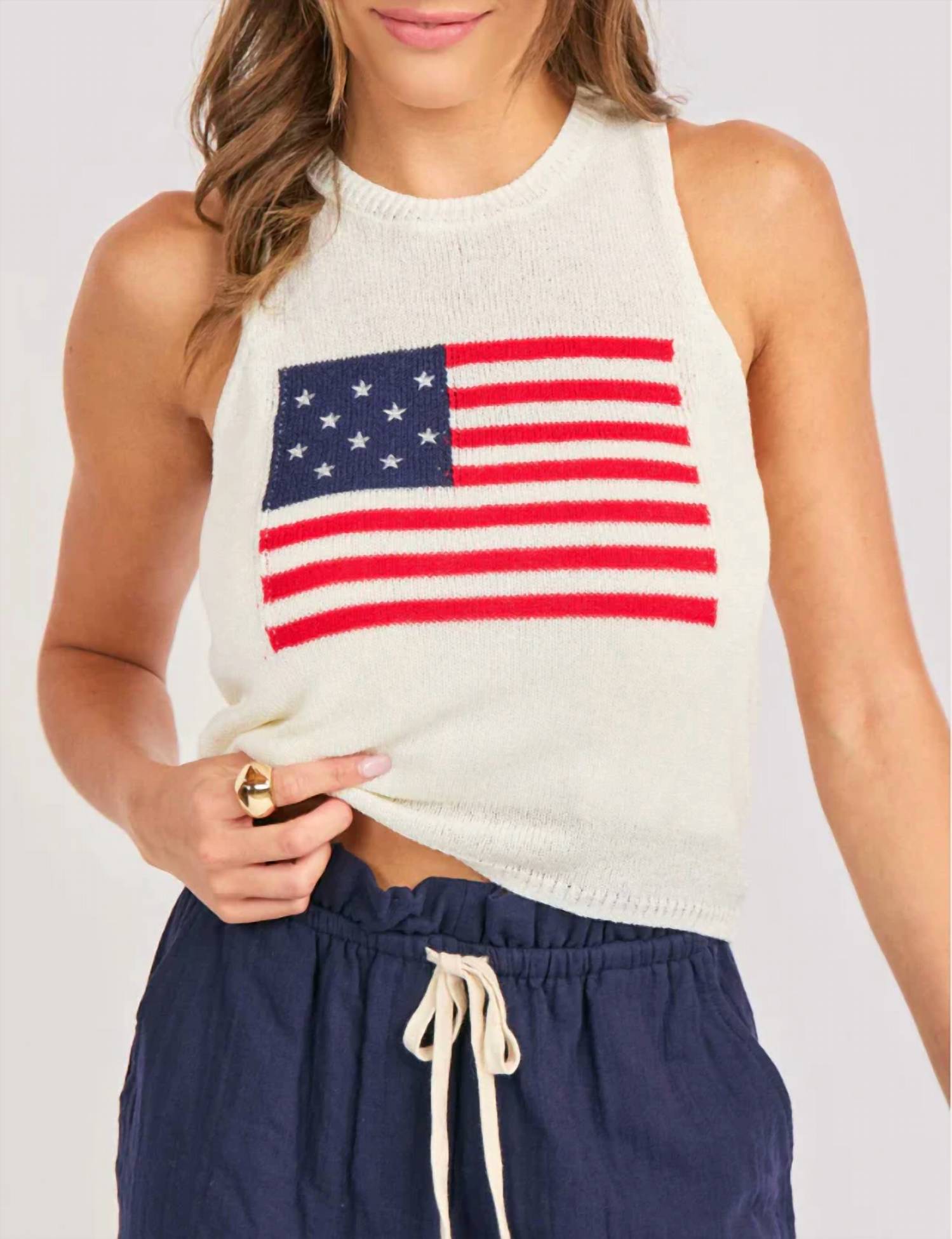 Sadie & Sage - American Spirit Classic Sweater Tank