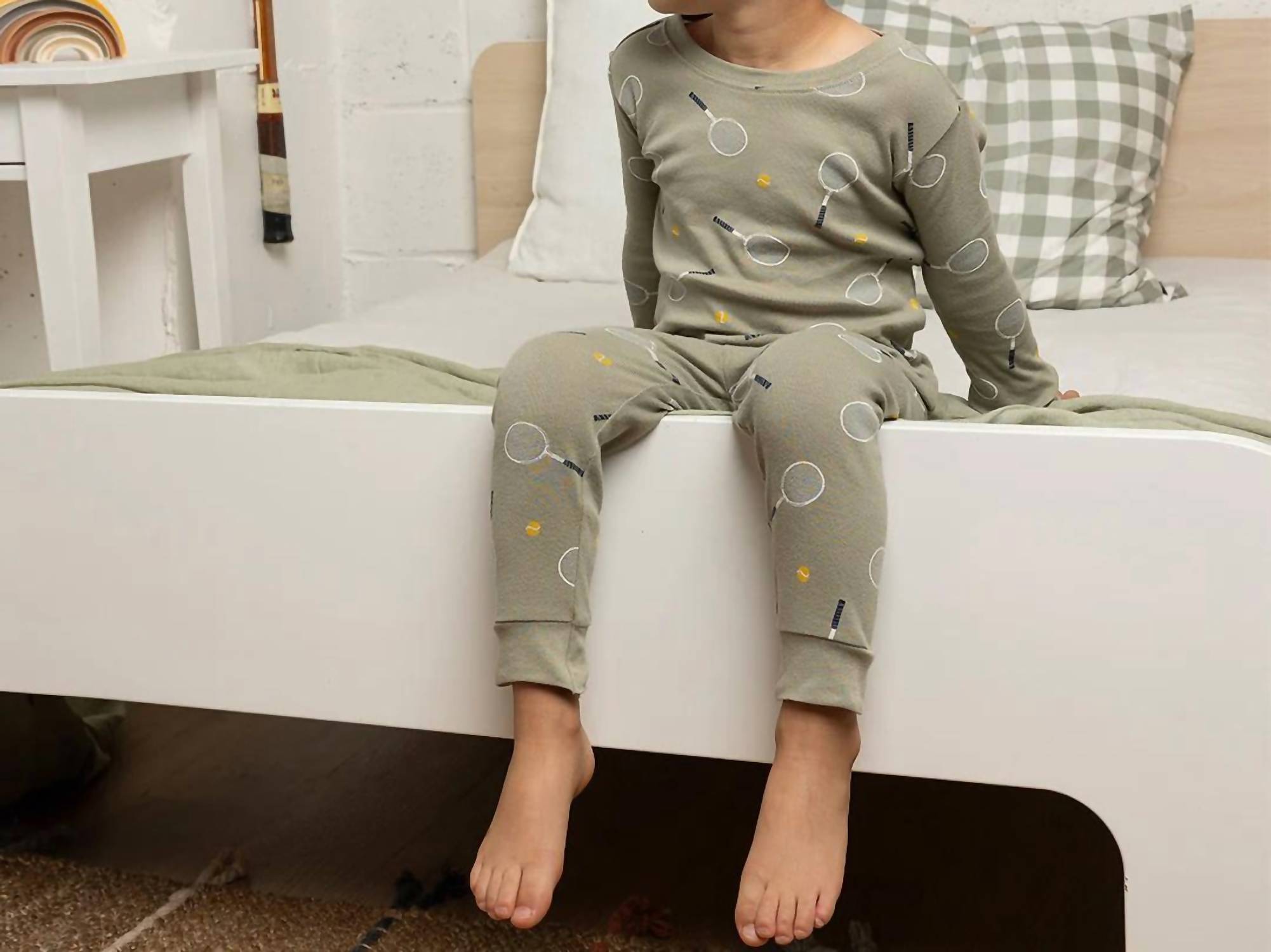 Petit Lem - Kid's Printed Long Sleeve Pajama Set