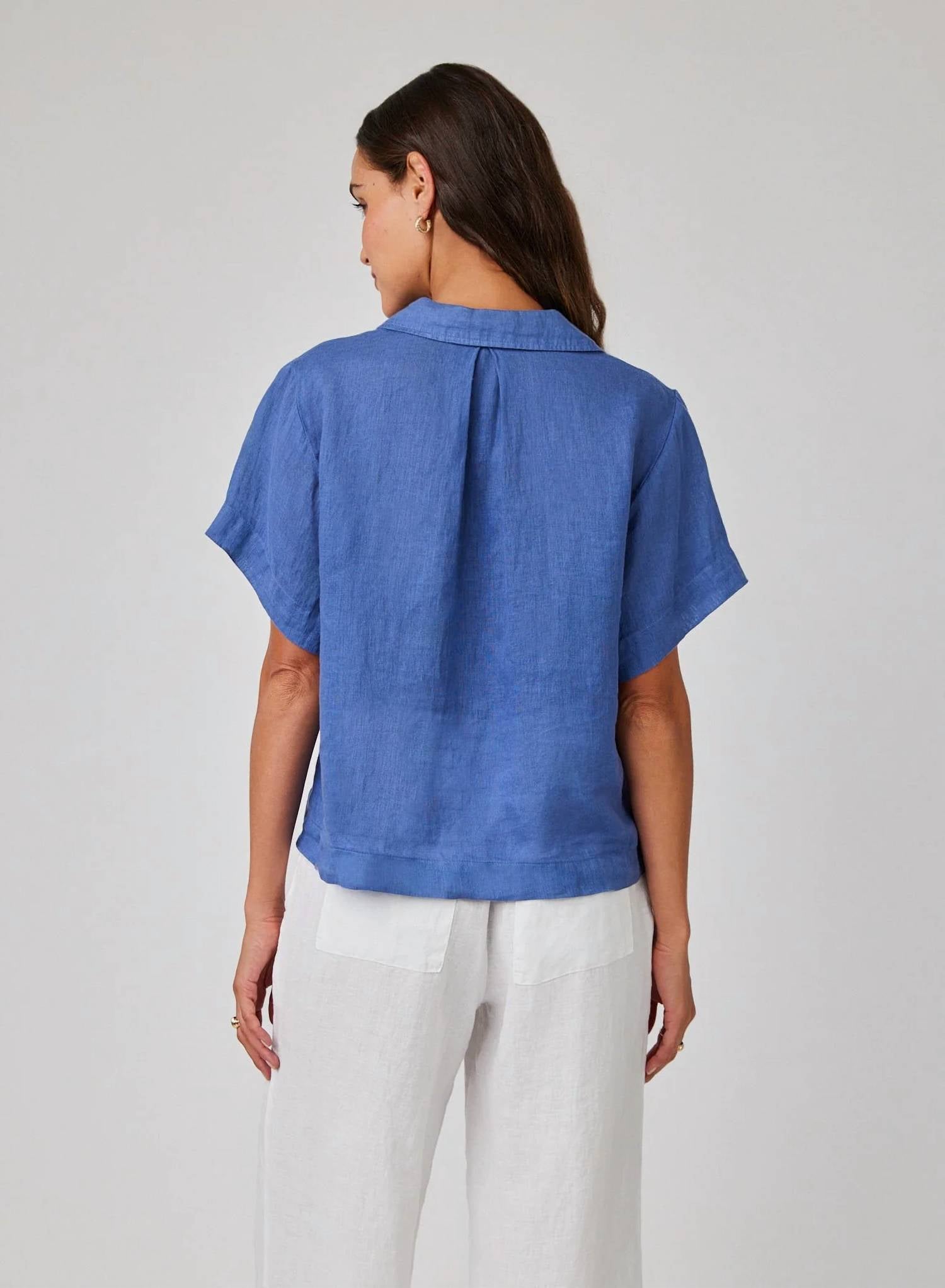 Bella Dahl - Short Sleeve Flowy Button Down Shirt