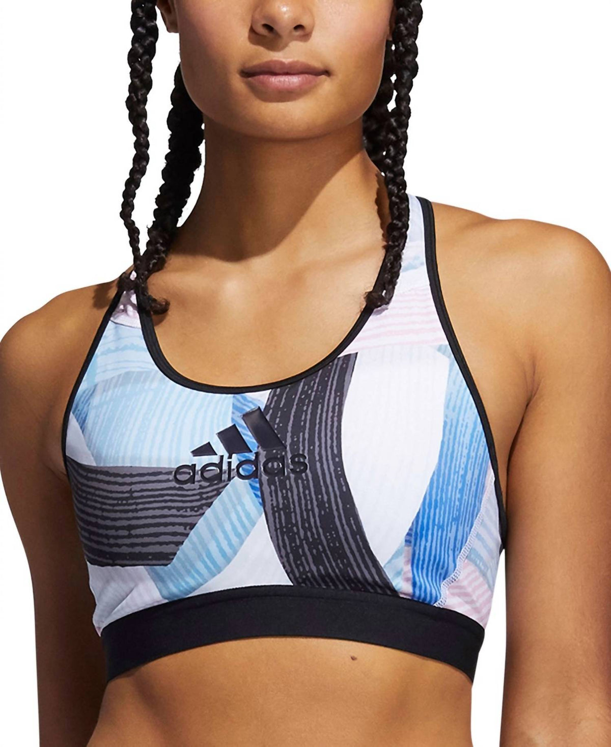 Adidas - Aeroready Alphaskin Printed Medium Impact Sports Bra