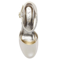 Nina Women's Cera Dress Shoes With Rhinestones in bone pearlized - women's heels - view 5