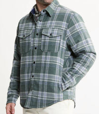 Jachs New York - Quilted Lined Lyocell Flannel Shirt Jacket