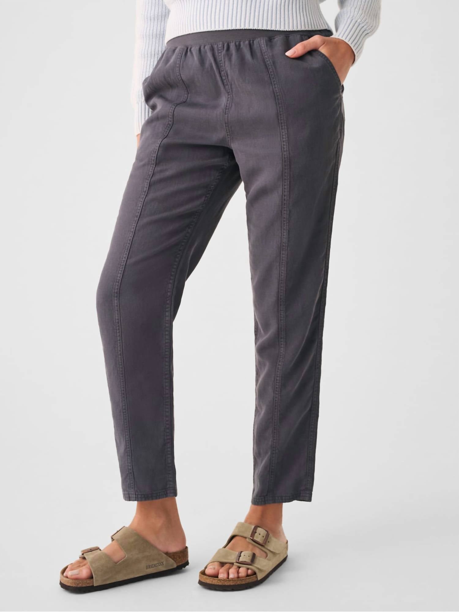 Faherty Arlie Pant in faded black - women's pants