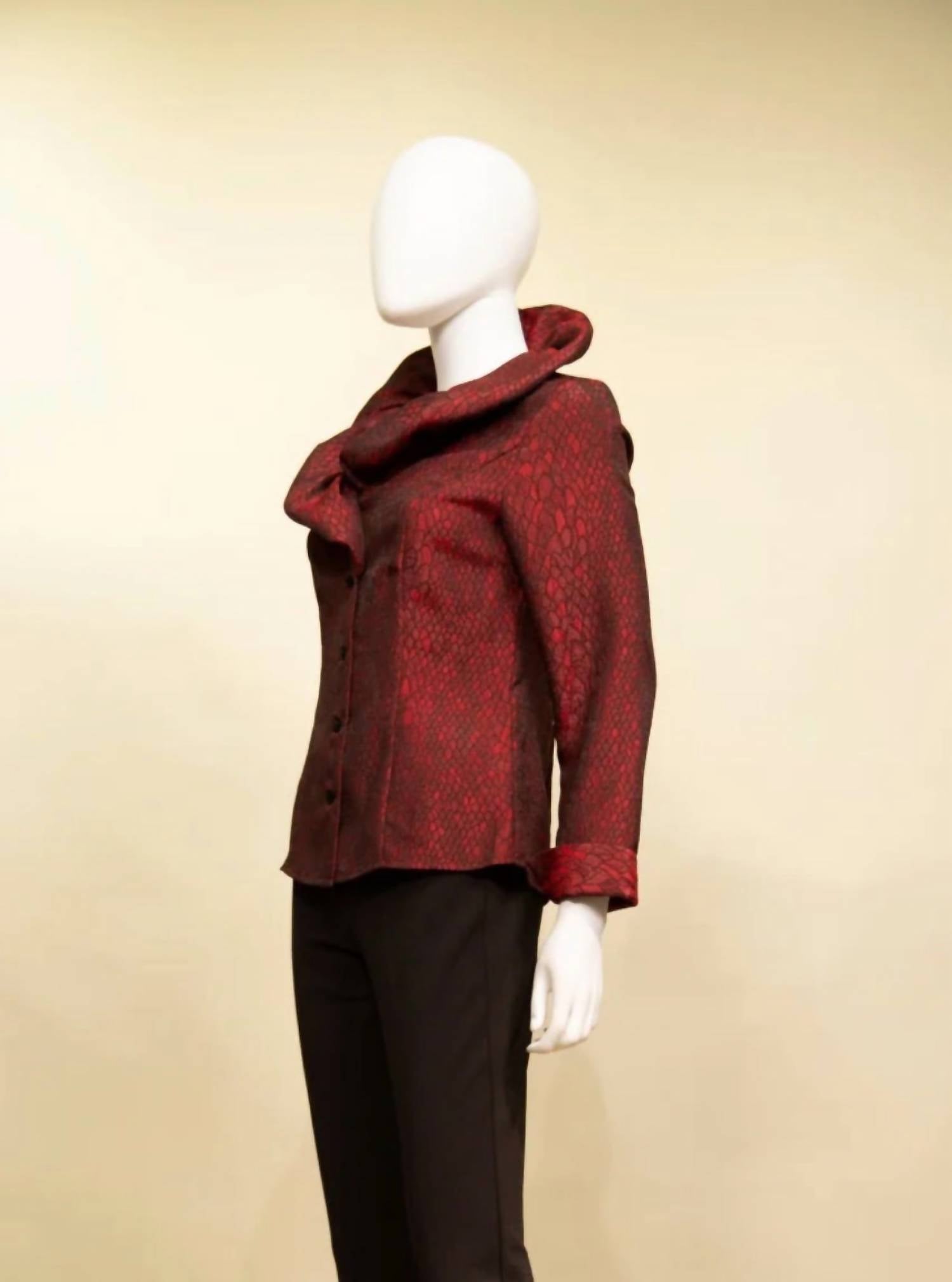 Samuel Dong - Women's Wired Collar Blouse