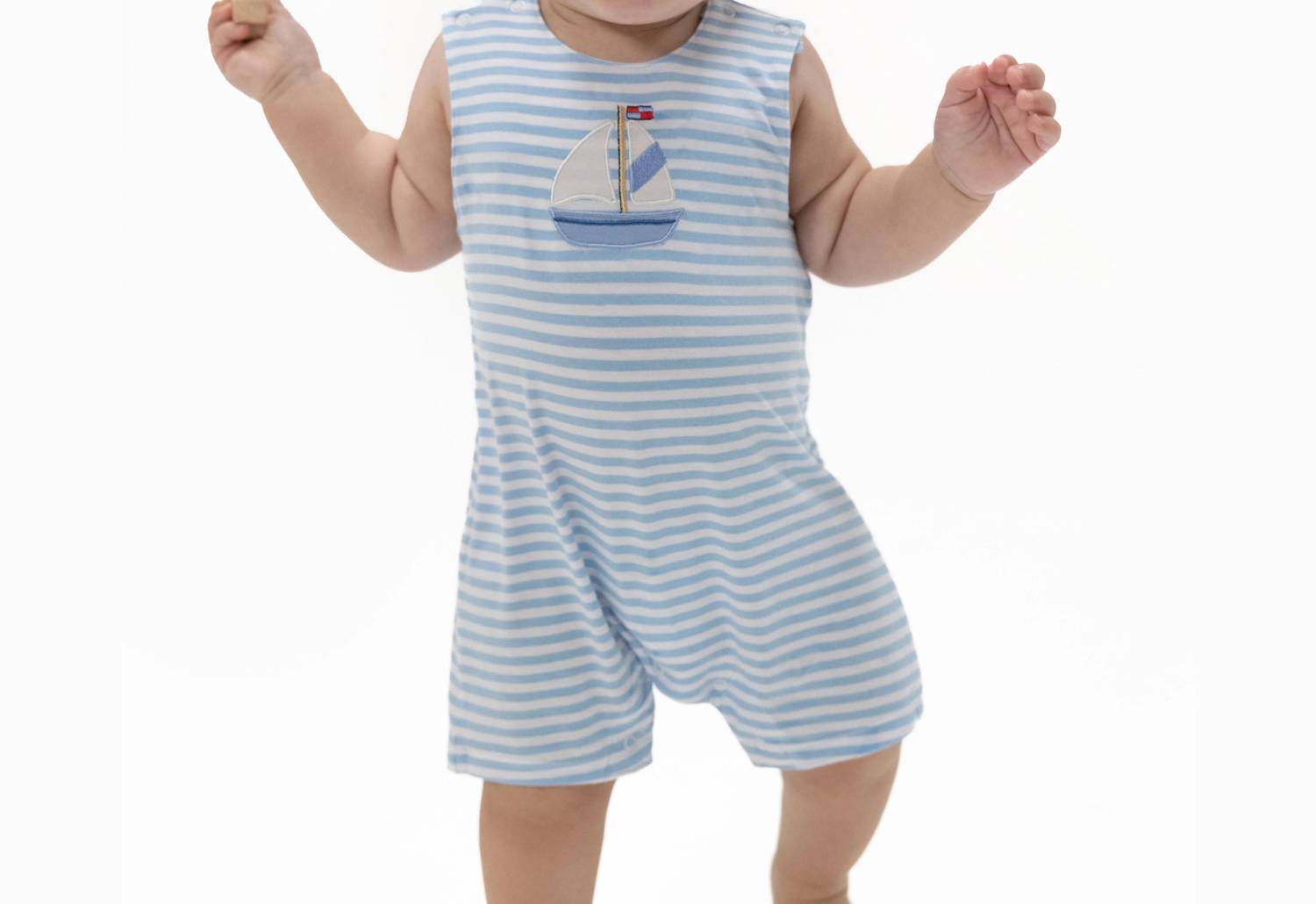 Angel Dear - Bubbly Sailboat Stripe Jonjon