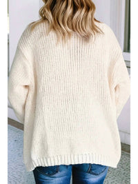 Little Daisy Closet - Pumpkin Open Front Sweater Cardigan