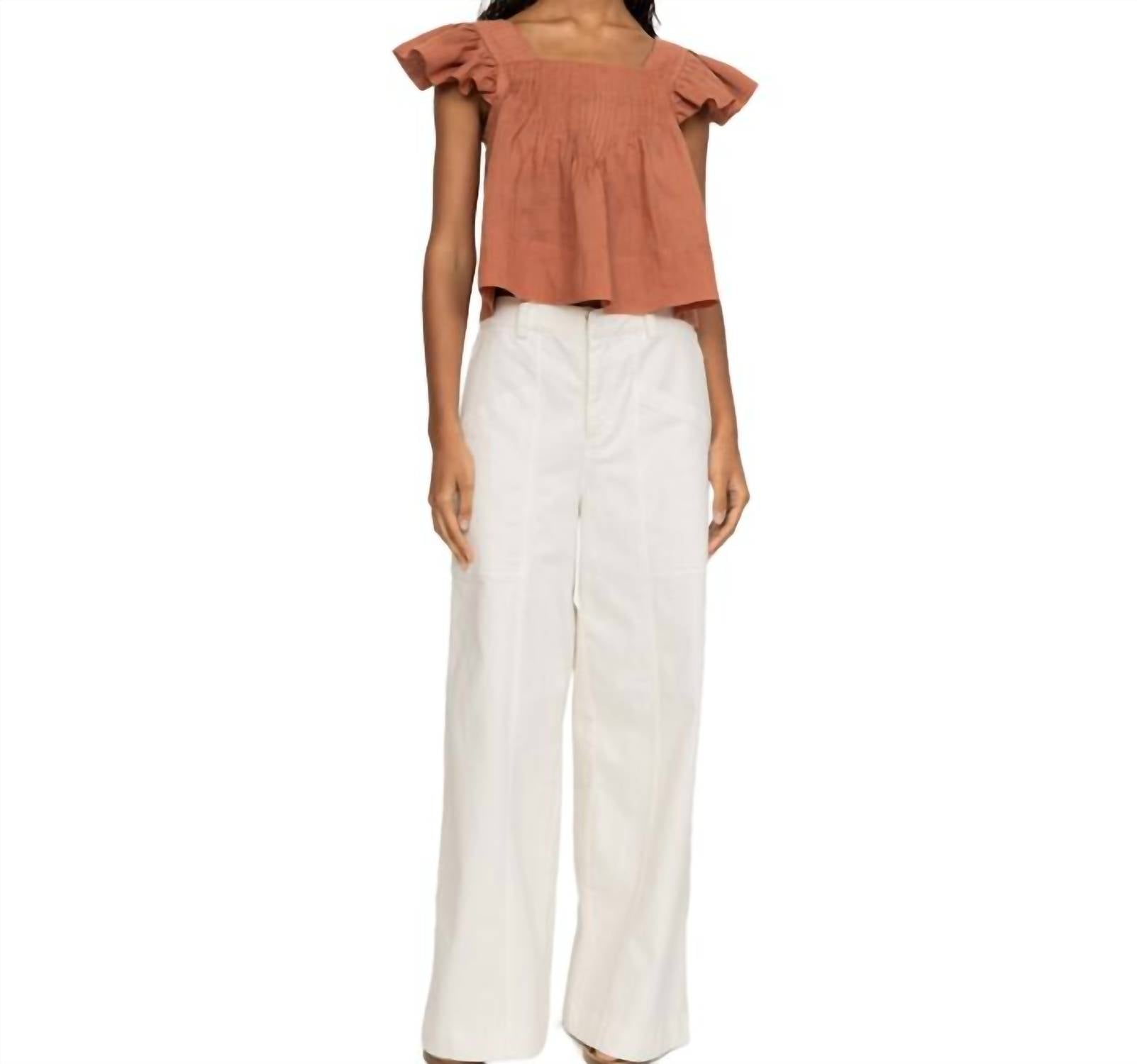 Sea - Risa Ramie With Poly Satin Tank Top