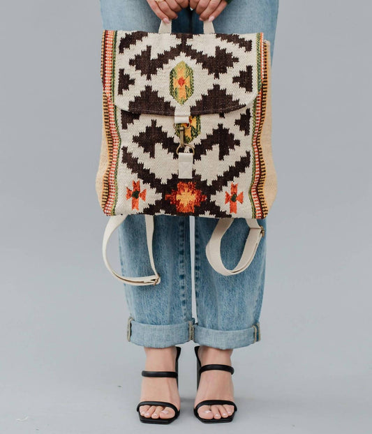 Panache Apparel - Women's Woven Western Southwestern Aztec Backpack