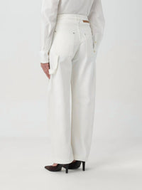 Stella McCartney Banana Leg Utility Jeans in ecru beige - women's jeans - alternate view
