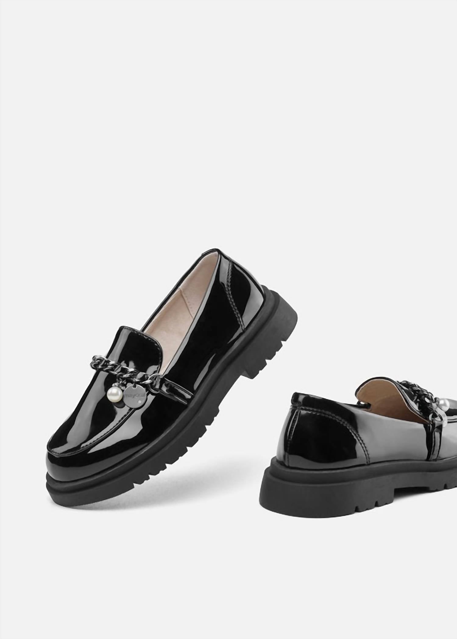 Mayoral - Girls' Patent Chain Loafer
