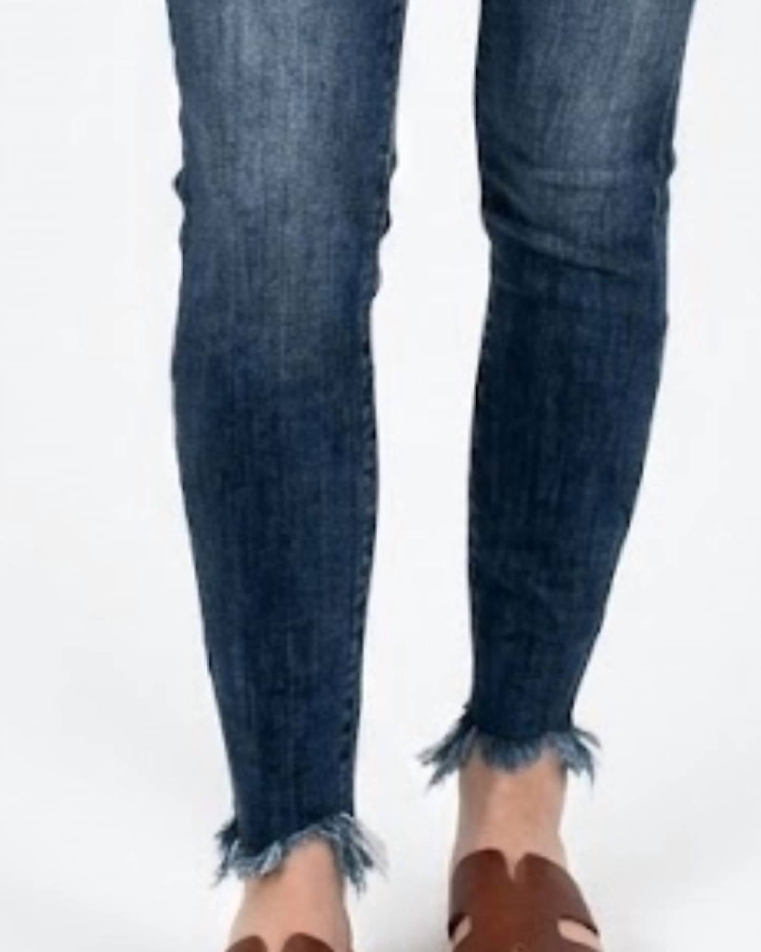 Judy Blue - Evelyn High Waist Shark Bite Skinny Jeans