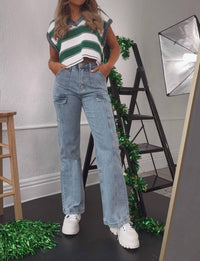 Everyday Chic Boutique - Madison Cargo Jeans