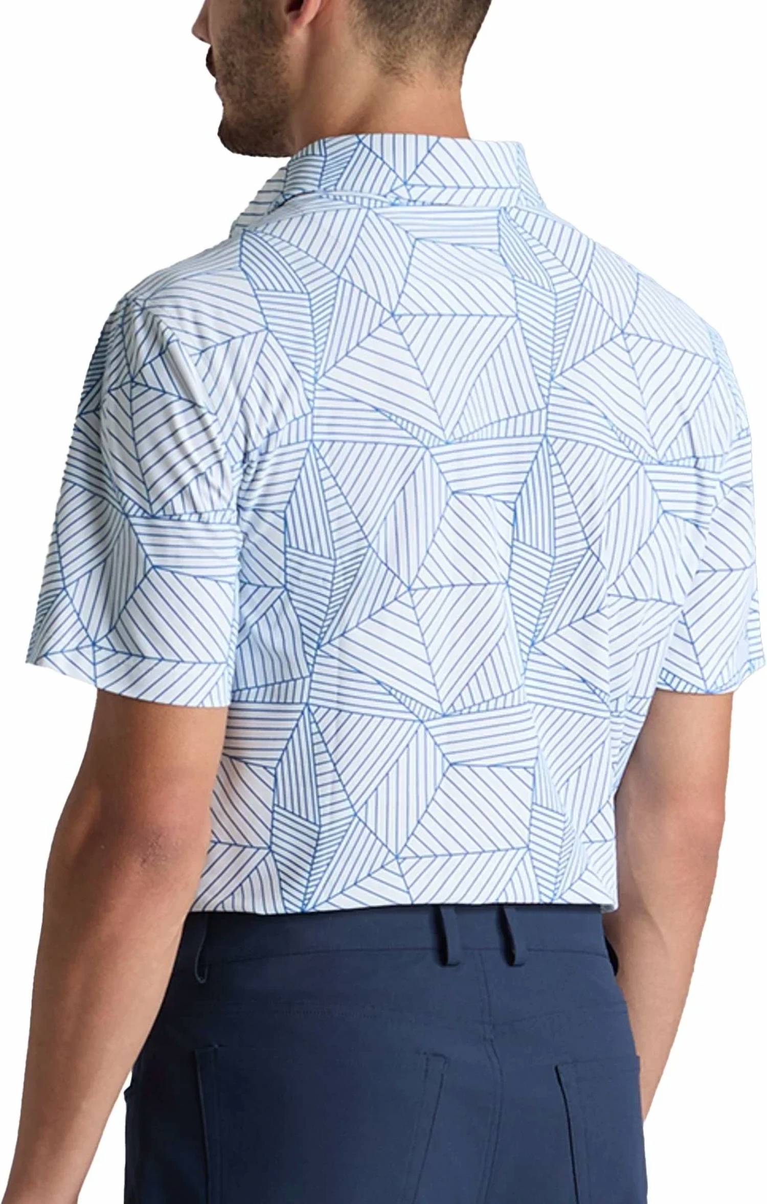 G/Fore - Geometric Tech Piqué Performance Polo Shirt