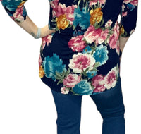 Honeyme - Floral Gabby Tunic Top