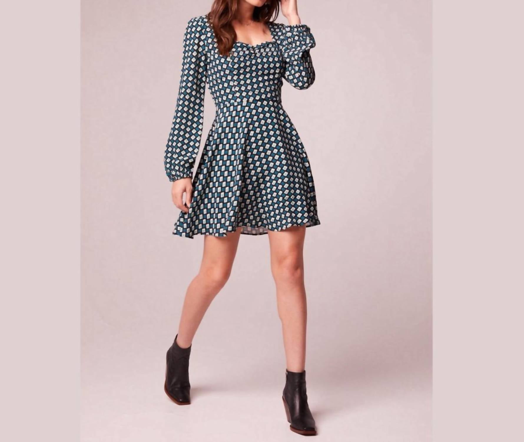 Band Of The Free - Genevieve Diamond Mini Dress