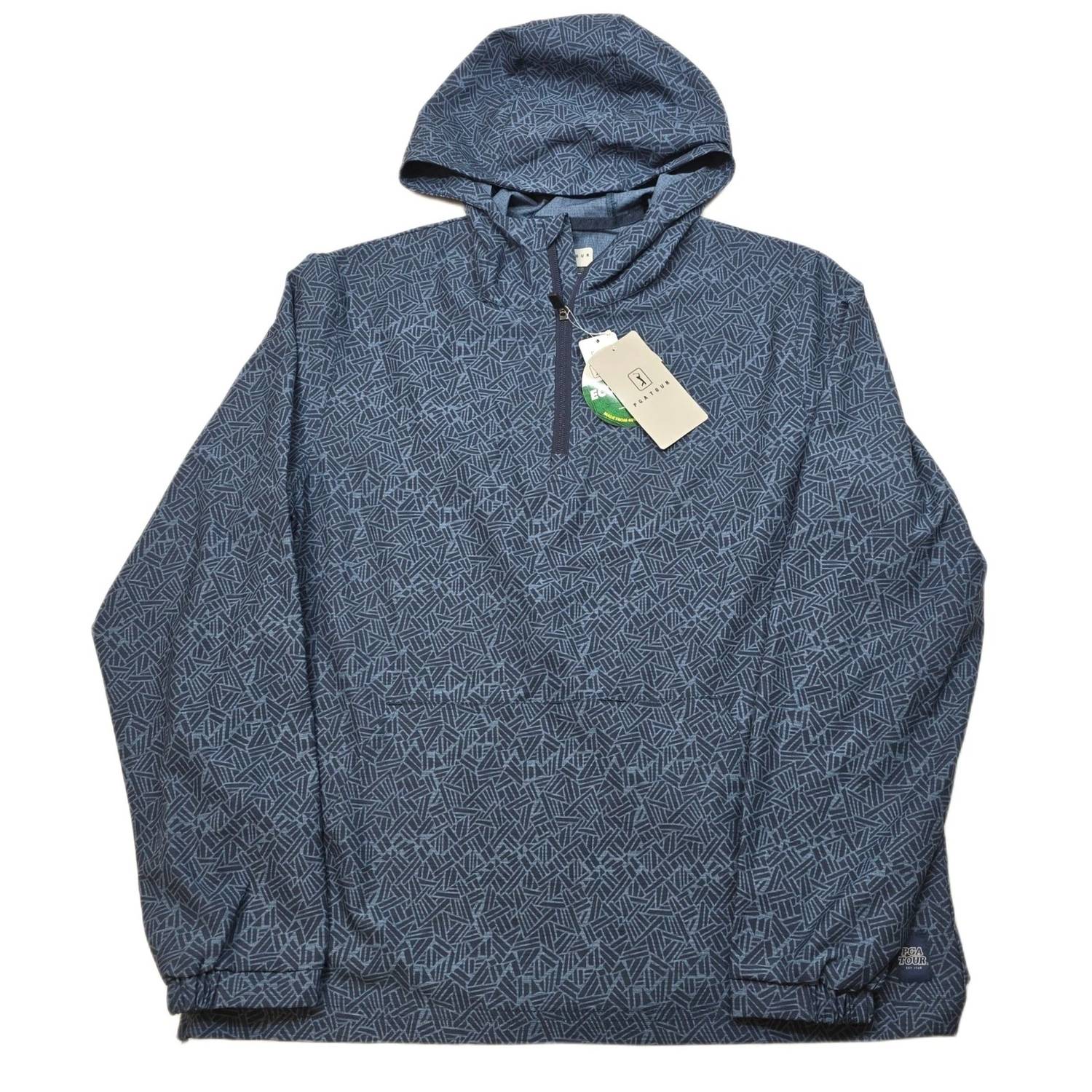 Pga Tour - Men's Quarter Zip Hooded Jacket