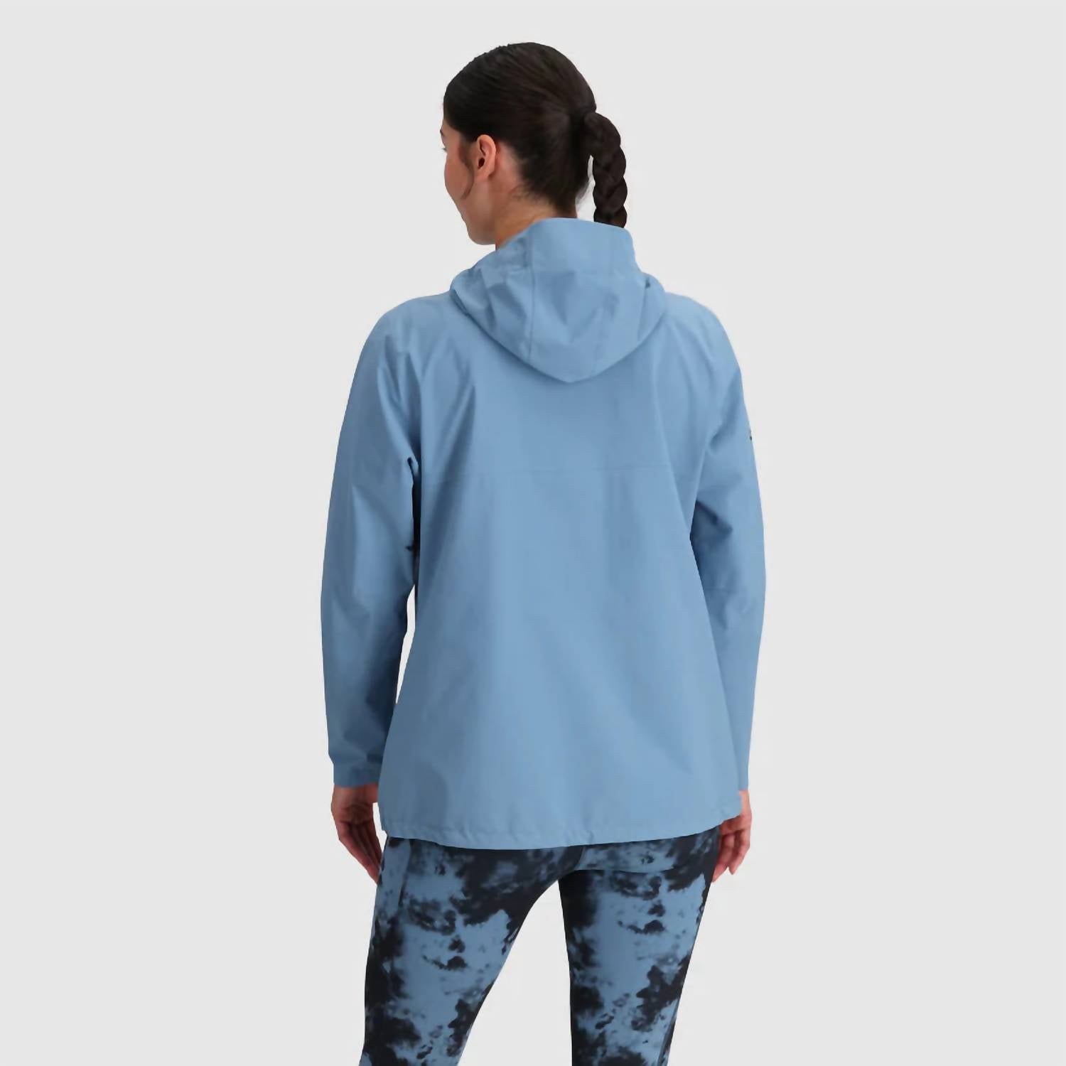 OUTDOOR RESEARCH Stratoburst Stretch Rain Jacket in olympic - women's top - alternate view