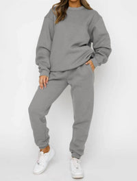 Sweetkama Living my Cozy Life Sweatsuit Sets in grey - women's sleepwear