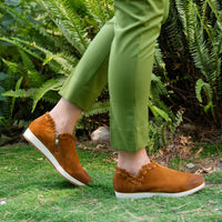 Antelope WOMEN'S SCOTTY SNEAKER in cognac - women's sneaker - detail view