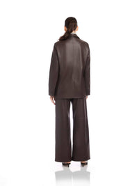 Fifteen Twenty - Regan Faux Leather Blazer