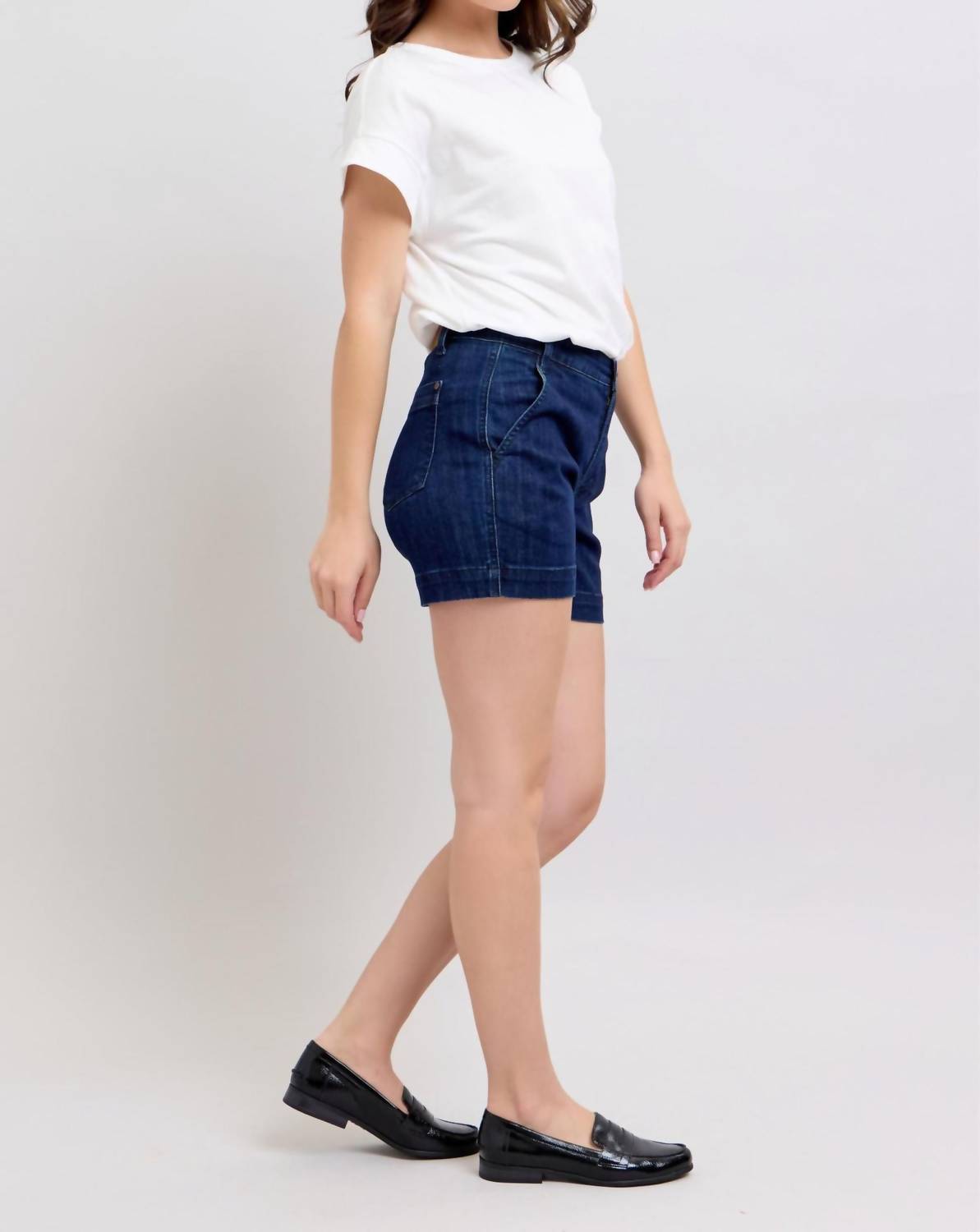 Judy Blue - High Waist Trouser Denim Short