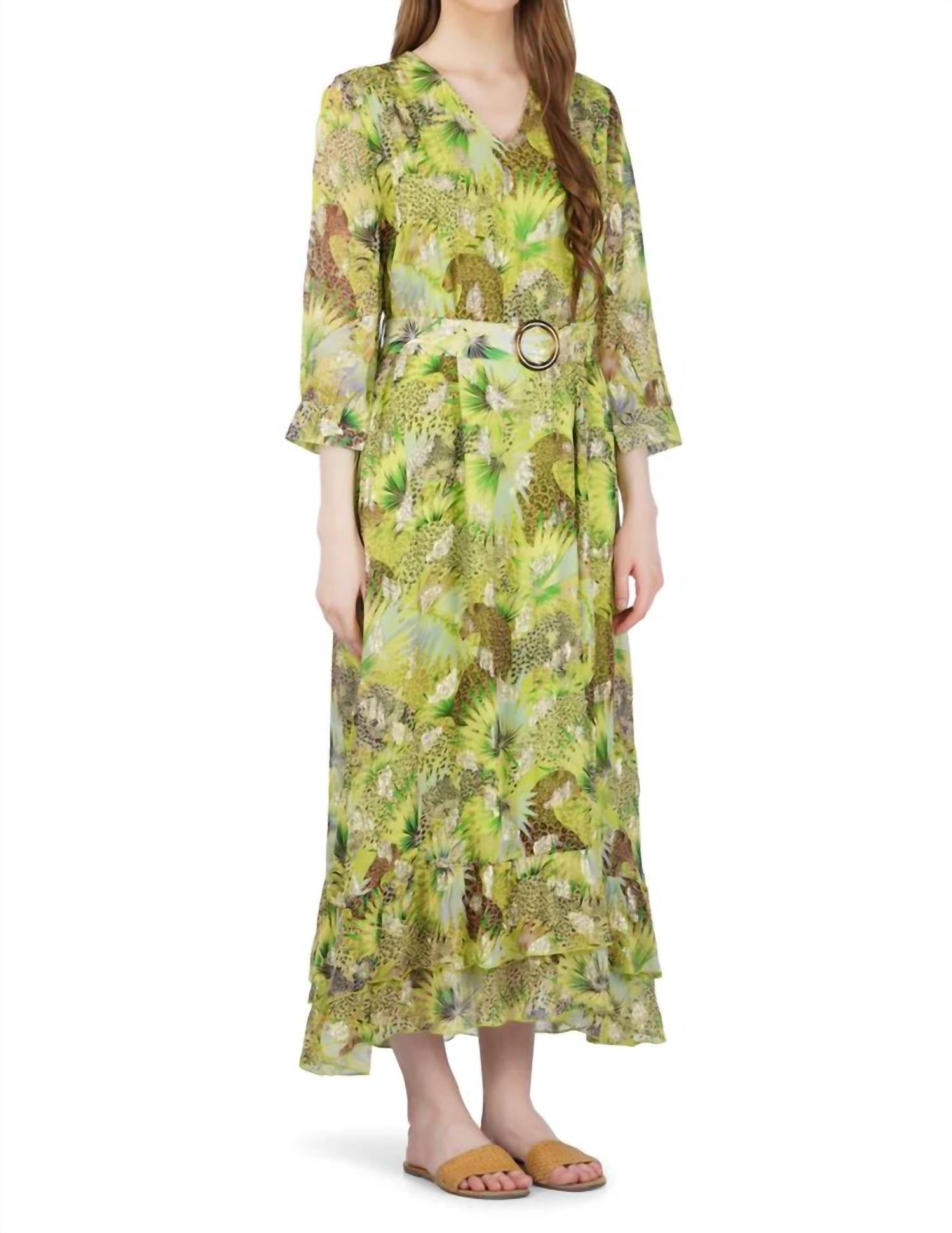 America & Beyond - Charlotte Lurex Kaftan