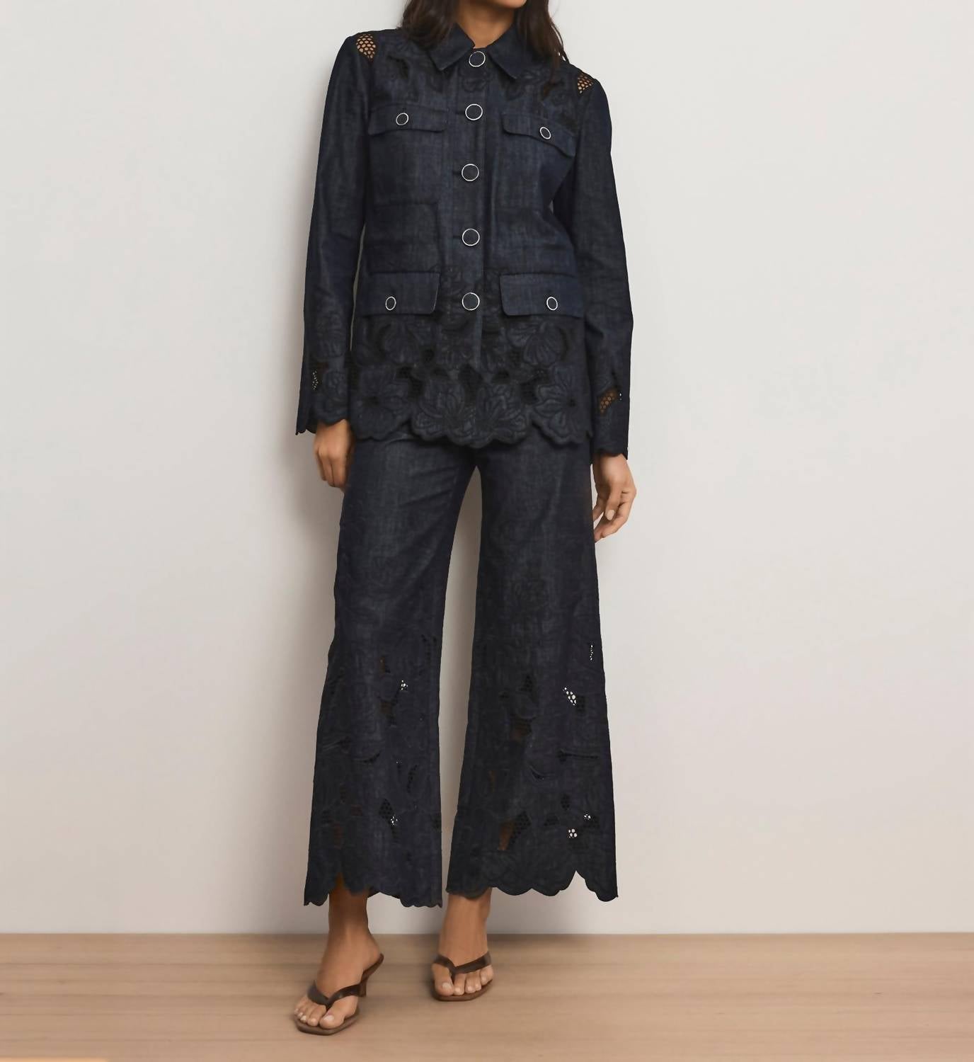 Veronica Beard - Osborne Wide Leg Pants