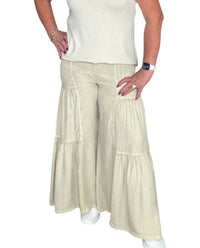 Delaney - Wide Leg Tiered Pants