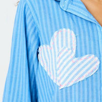 Kerri Rosenthal - Women's Mia Stripe Patchwork Shirt