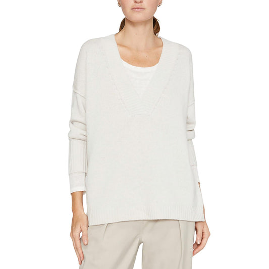 BIRKIN DEEP VEE LAYERED LOOKER SWEATER