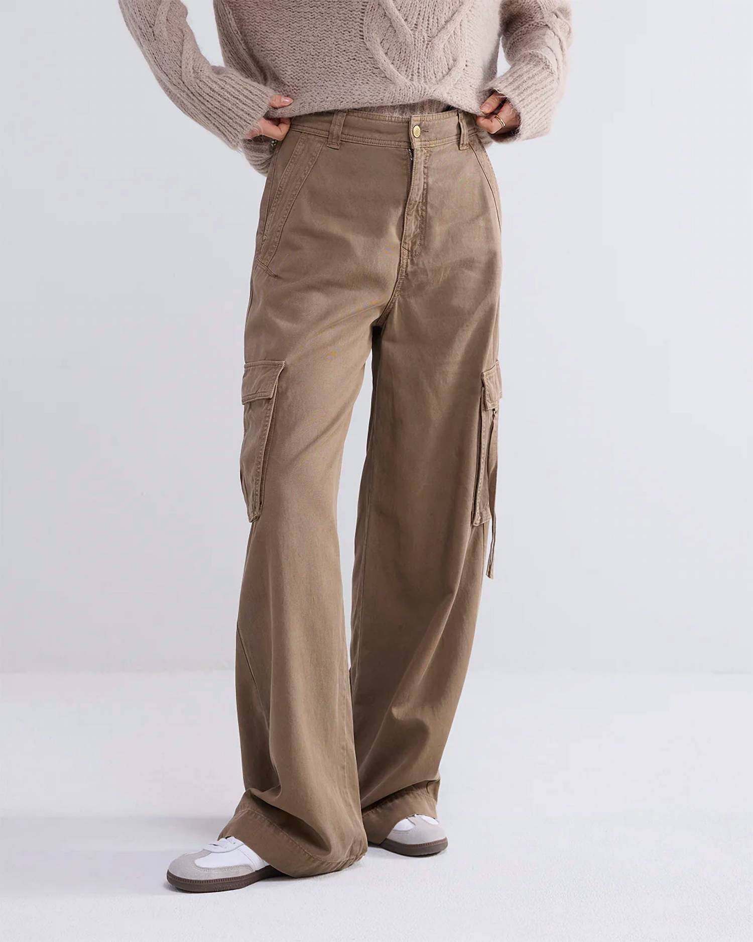 Summum - Cargo Wide Leg Calvary Pants