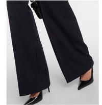Nili Lotan - Johan Wool-blend Twill Wide-leg Pants