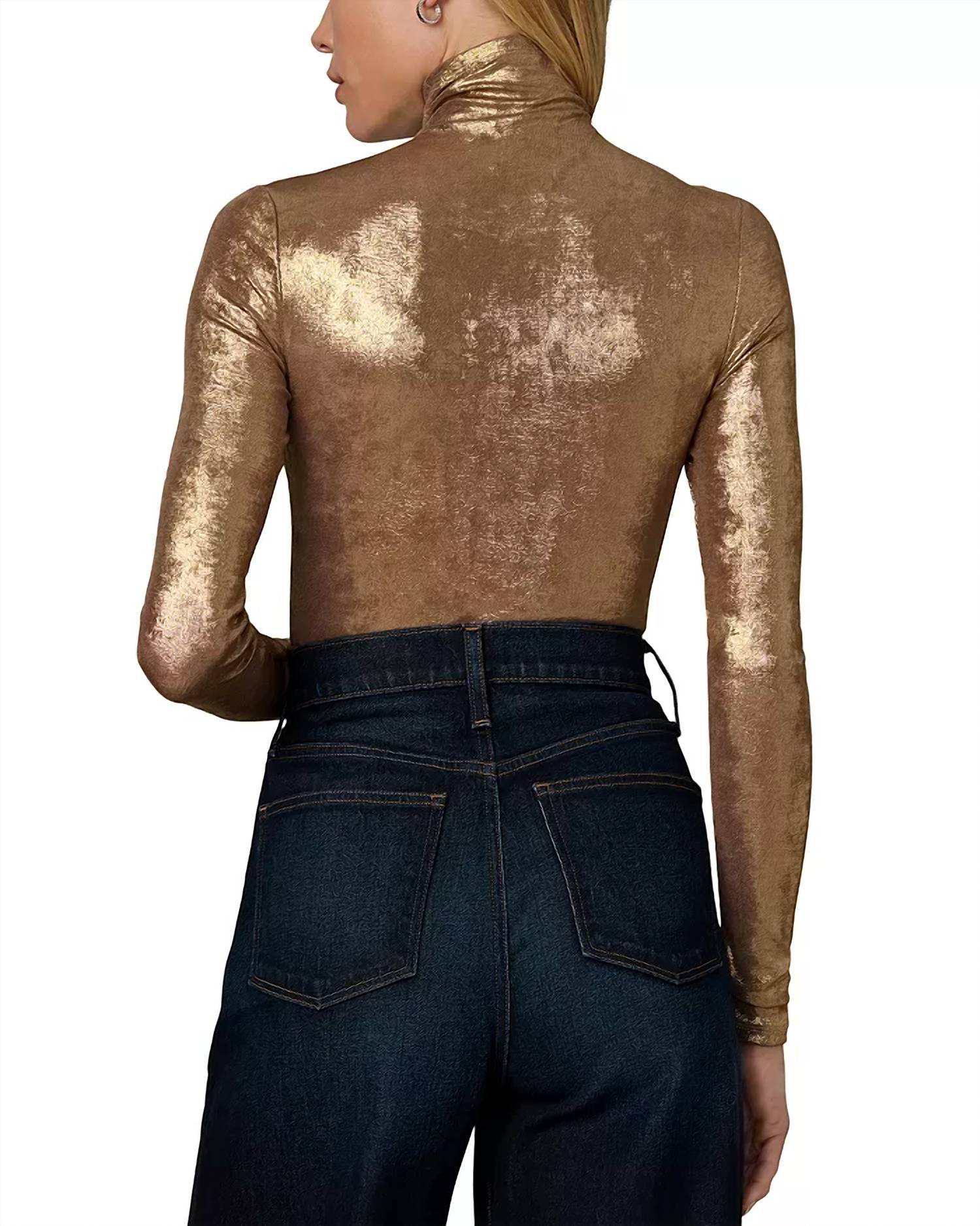 Joe'S Jeans - Tony Metallic Long Sleeve Top