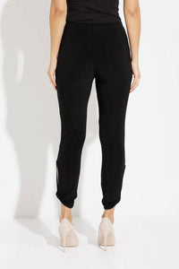 Joseph Ribkoff Keyhole legging in black - women's pants - detail view