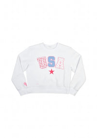 iScream Girls Crewneck Sweatshirt in bunny - kids' shirt - alternate view