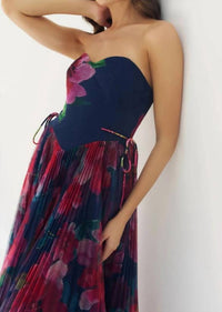 Hutch - Rowan Strapless Basque Waist Dress