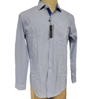 Galaxy By Harvic - Men's Long Sleeve Slim Fit Striped Shirt
