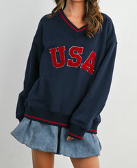 Golden - Pepper Crew Neck Graphic Long Sleeve Top