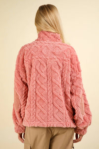Very J - Pick Me Fuzzy Fleece Sweater Top