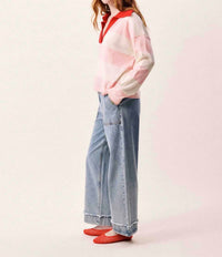 Frnch - Hydralis Striped Polo Sweater