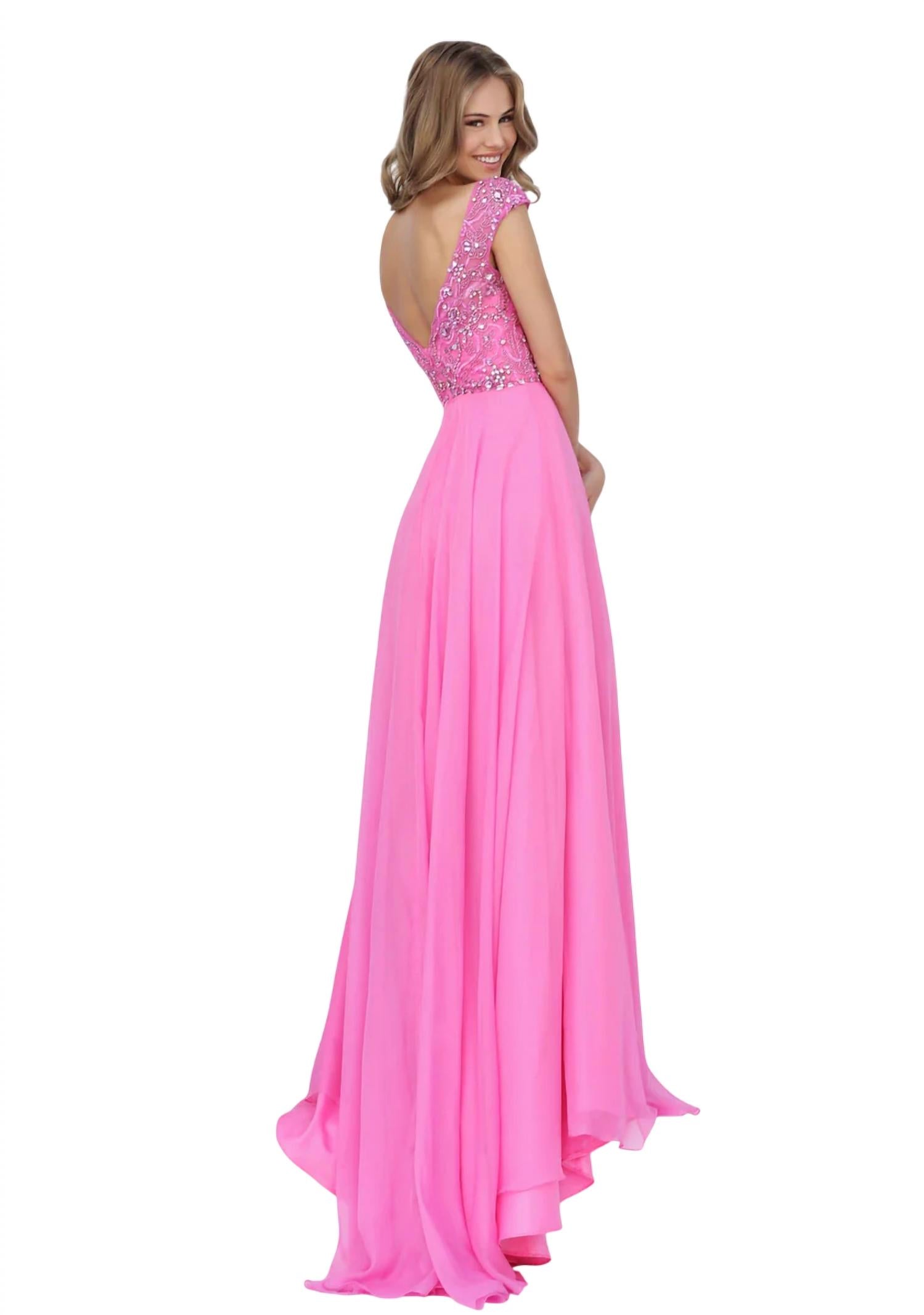 Sherri Hill - Beaded Chiffon Prom Dress
