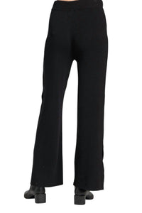 Apny - Knit Luxe Pull On Spli T Hem Pants
